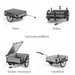 Roland Carrie M.e mit Reling Fahrrad Lastenanhänger – Image 8