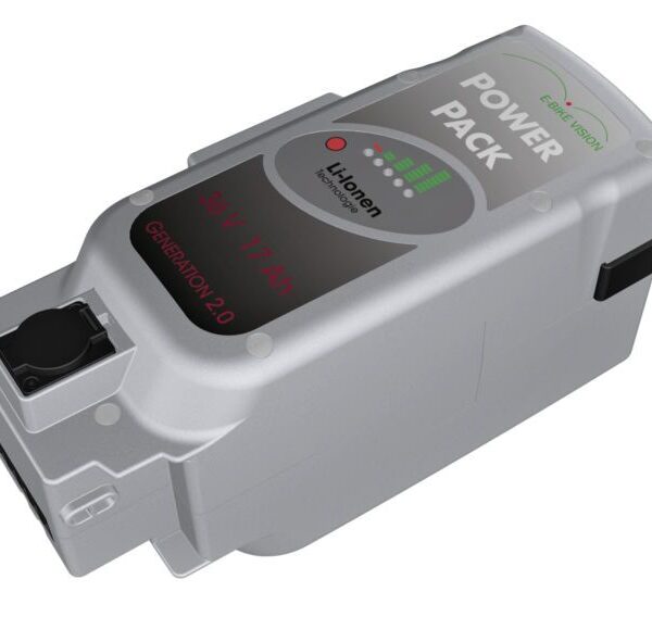 E-Bike Vision - EBV E-Bike Battery, kompatibel zu Panasonic 36 V Deluxe Sitzrohr